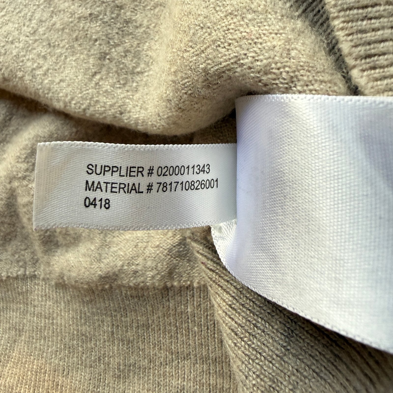 Heren trui met rits, maat S, beige, Verzenden, Zo goed als nieuw, Maat 46 (S) of kleiner, Beige