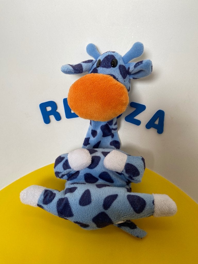 K2157 Natalis giraf giraffe blauw, Ophalen of Verzenden, Zo goed als nieuw, Overige typen