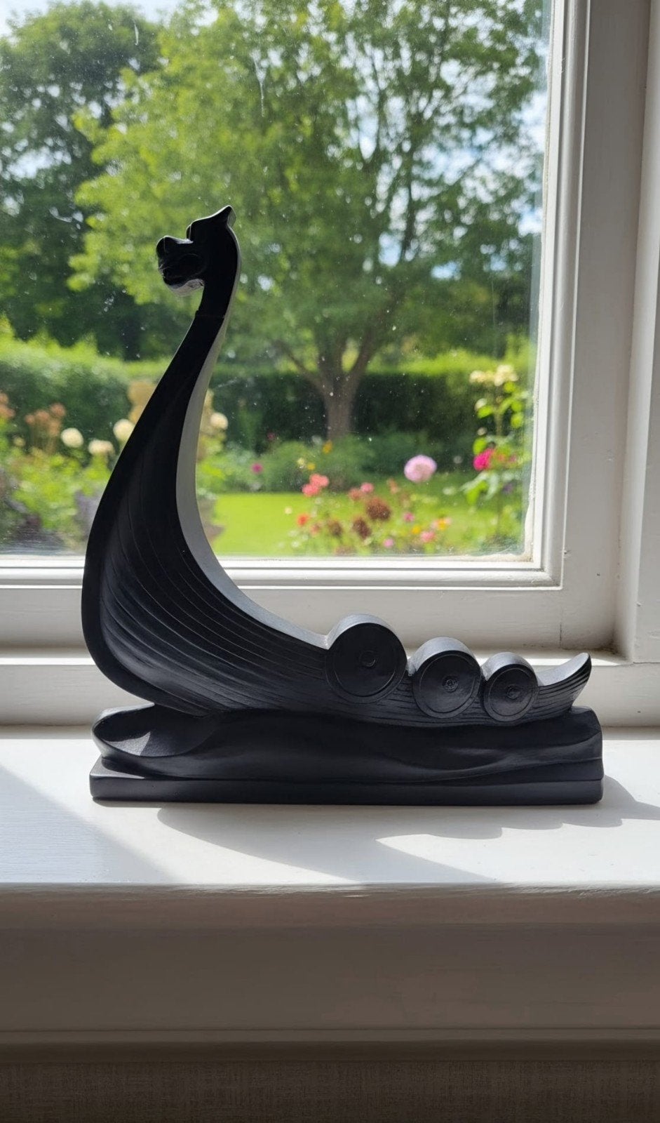 Millennium Schip Vikingschip Ierland - Owen Crafts, Hout, Zwart, Ophalen of Verzenden, Klassiek
