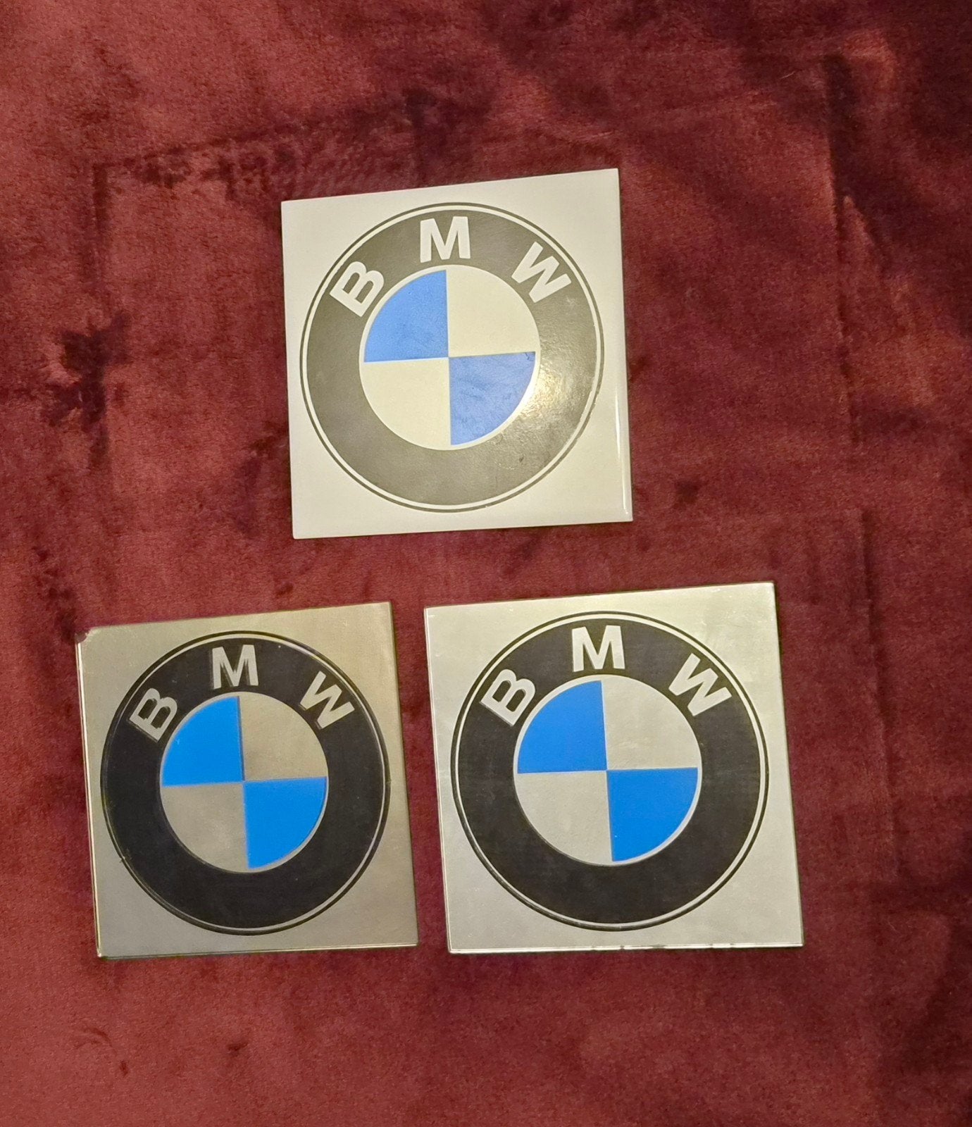 3x BMW Logo Decoratie Tegels – Handgemaakt voor Mancave, Ophalen of Verzenden, Gebruikt, Overige typen
