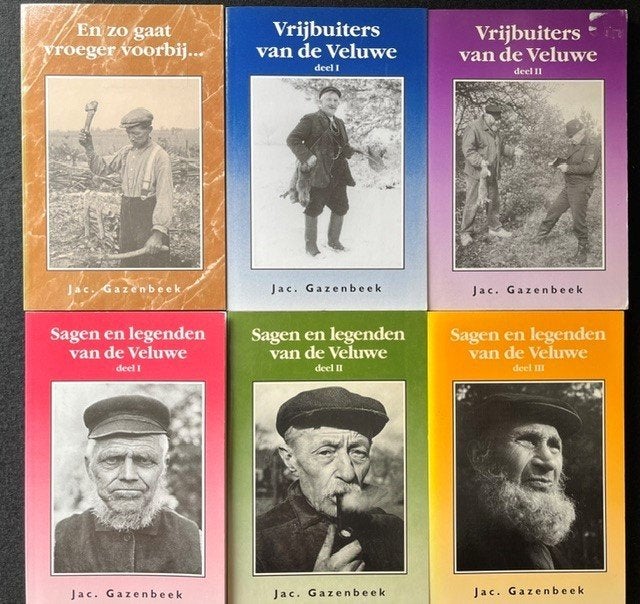 6 boeken van Jac. Gazenbeek; Vrijbuiters, Sagen en Legenden, Ophalen of Verzenden, Gelezen