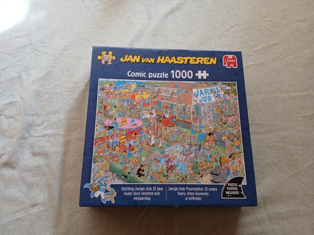 Jan van Haasteren Comic Puzzel 1000 stukjes - Jarige Job, Ophalen of Verzenden, 500 t/m 1500 stukjes, Gebruikt, Legpuzzel