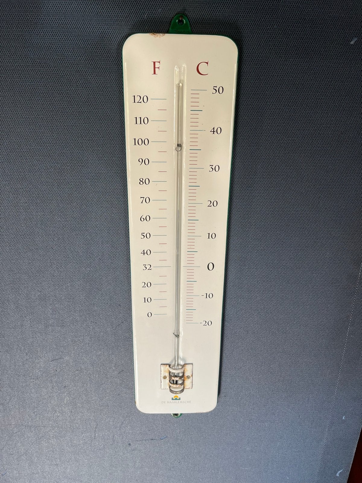 Vintage De Haarlemsche Thermometer - Emaille, Ophalen of Verzenden