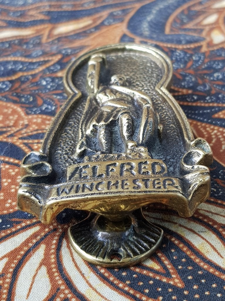 Aelfred of Winchester antieke deurklopper uit Engeland., Ophalen of Verzenden, Koper