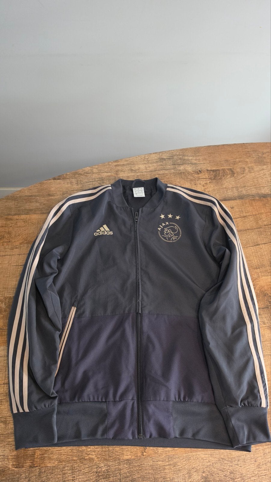 Ajax Anthem Trainingsjack 2020/2021 Adidas - Maat M, Maat 48/50 (M), Zwart, Ophalen of Verzenden, Zo goed als nieuw
