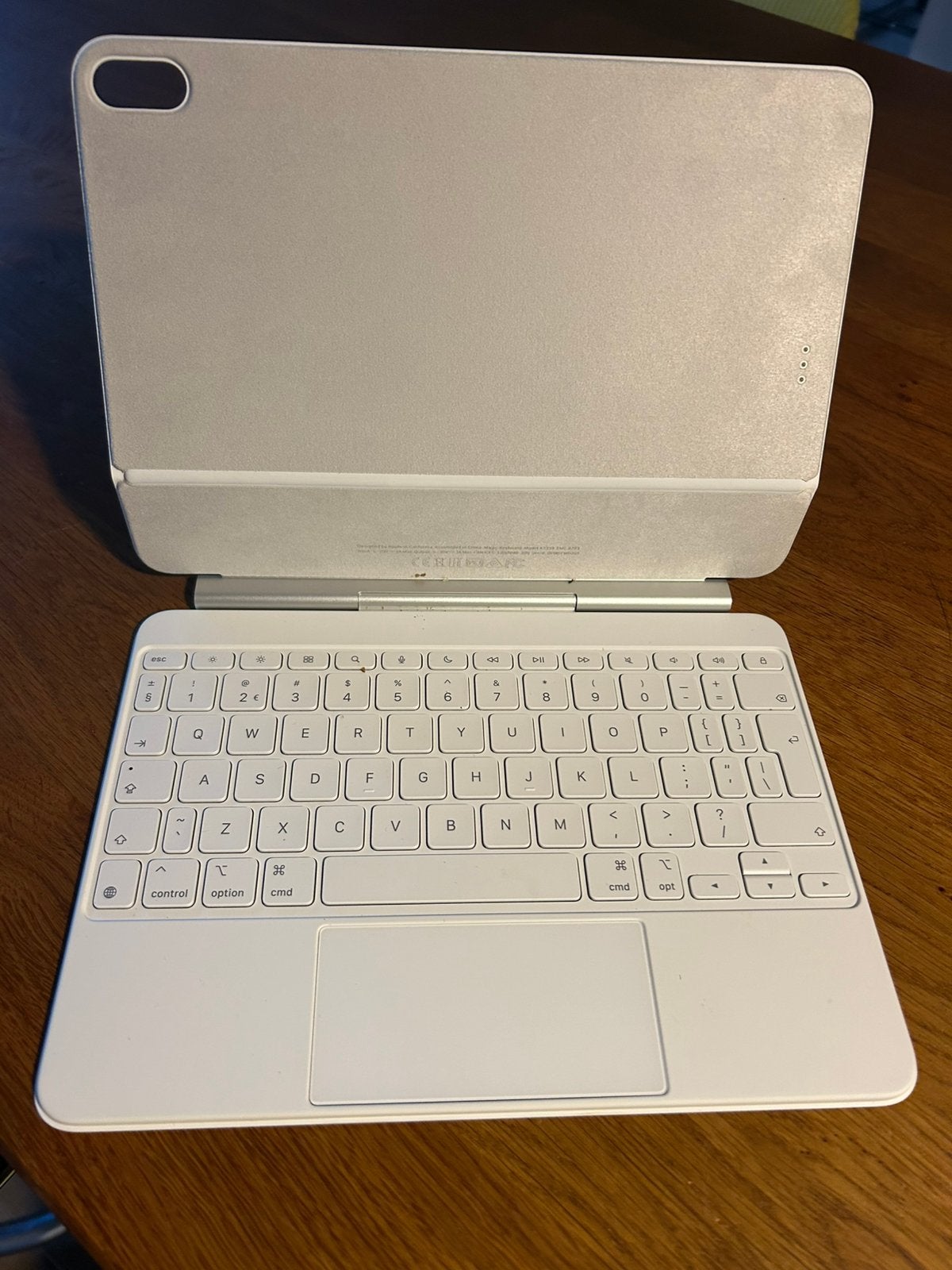 Toetsenbord voor iPad Air 11 inch wit, Ophalen of Verzenden, Qwerty, Zo goed als nieuw, Draadloos