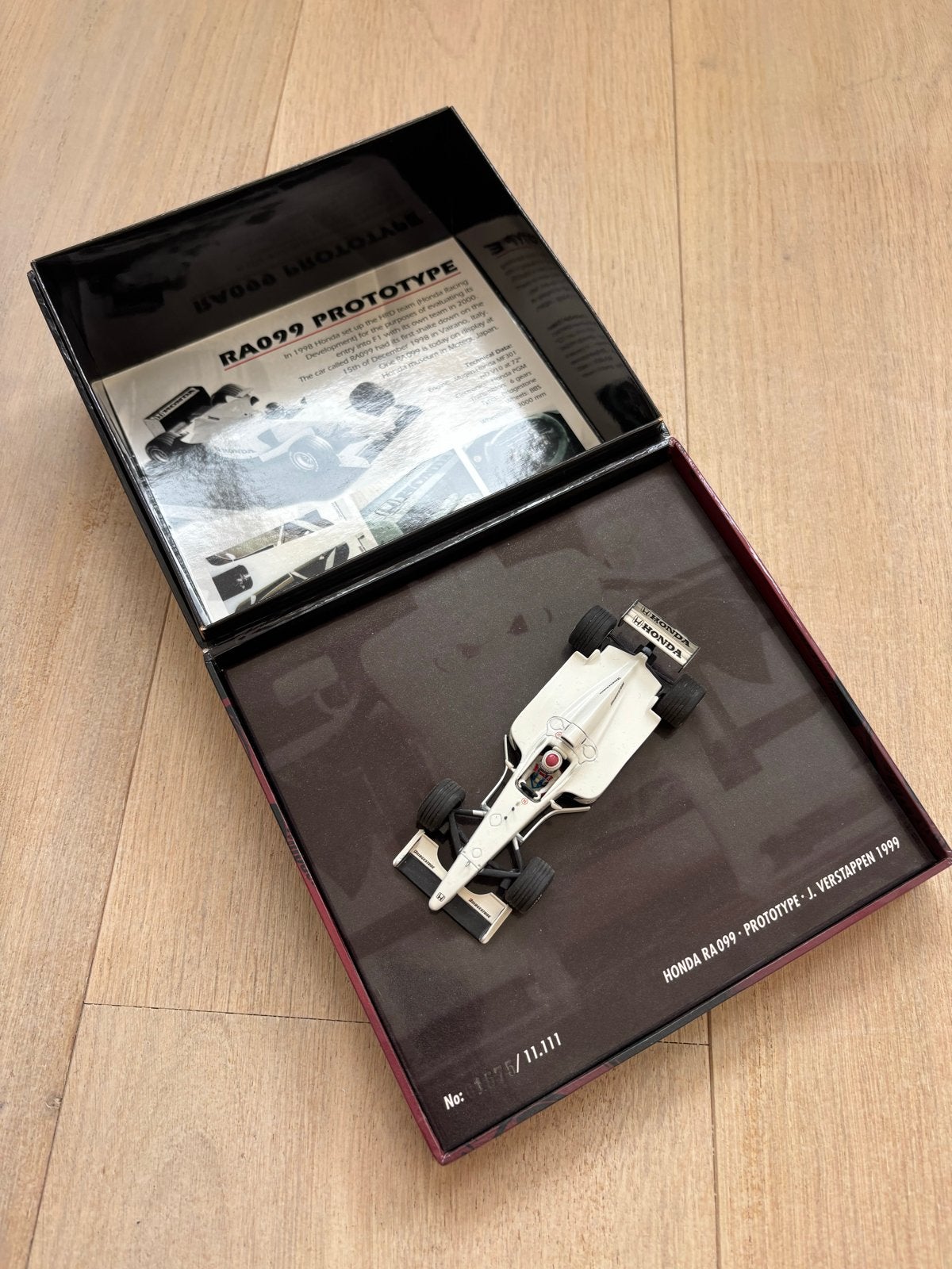 Honda RA099 Prototype J. Verstappen 1999 schaalmodel, Hobby en Vrije tijd, Modelbouw | Auto's en Voertuigen, Overige merken, Auto