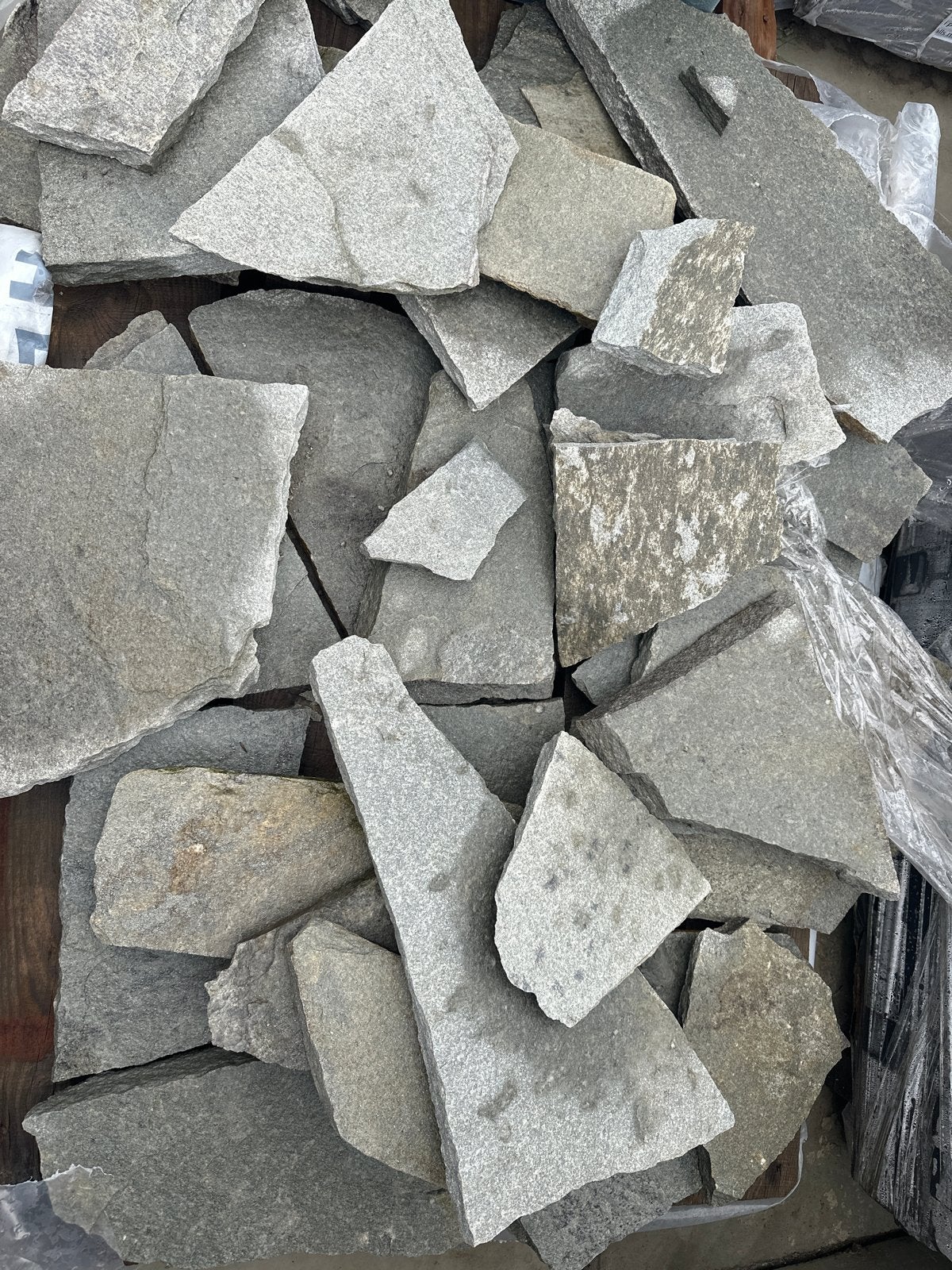 Grijze flagstones - ca. 30 stuks, Ophalen, Overige typen, Nieuw, Natuursteen