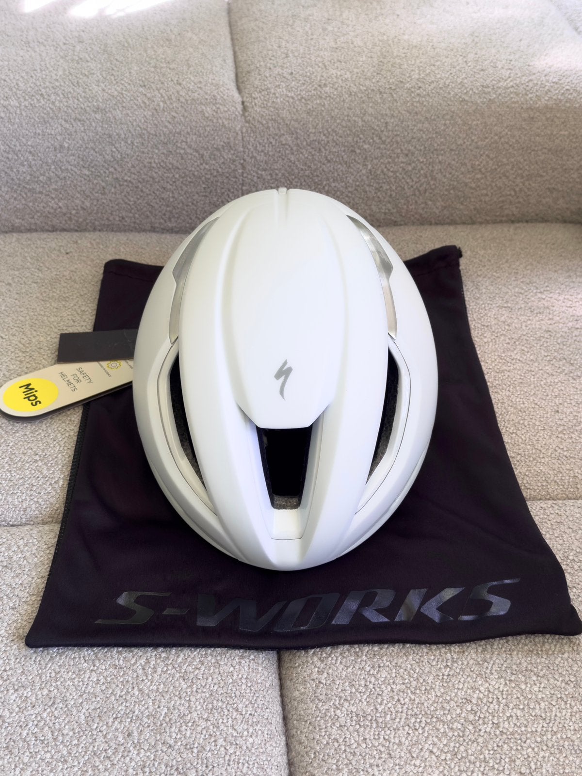 (MAAT L) S-WORKS EVADE 3 RACEFIETS AERO HELM WIT SPECIALIZED, Fietsen en Brommers, Fietsaccessoires | Fietshelmen, Verzenden, Nieuw