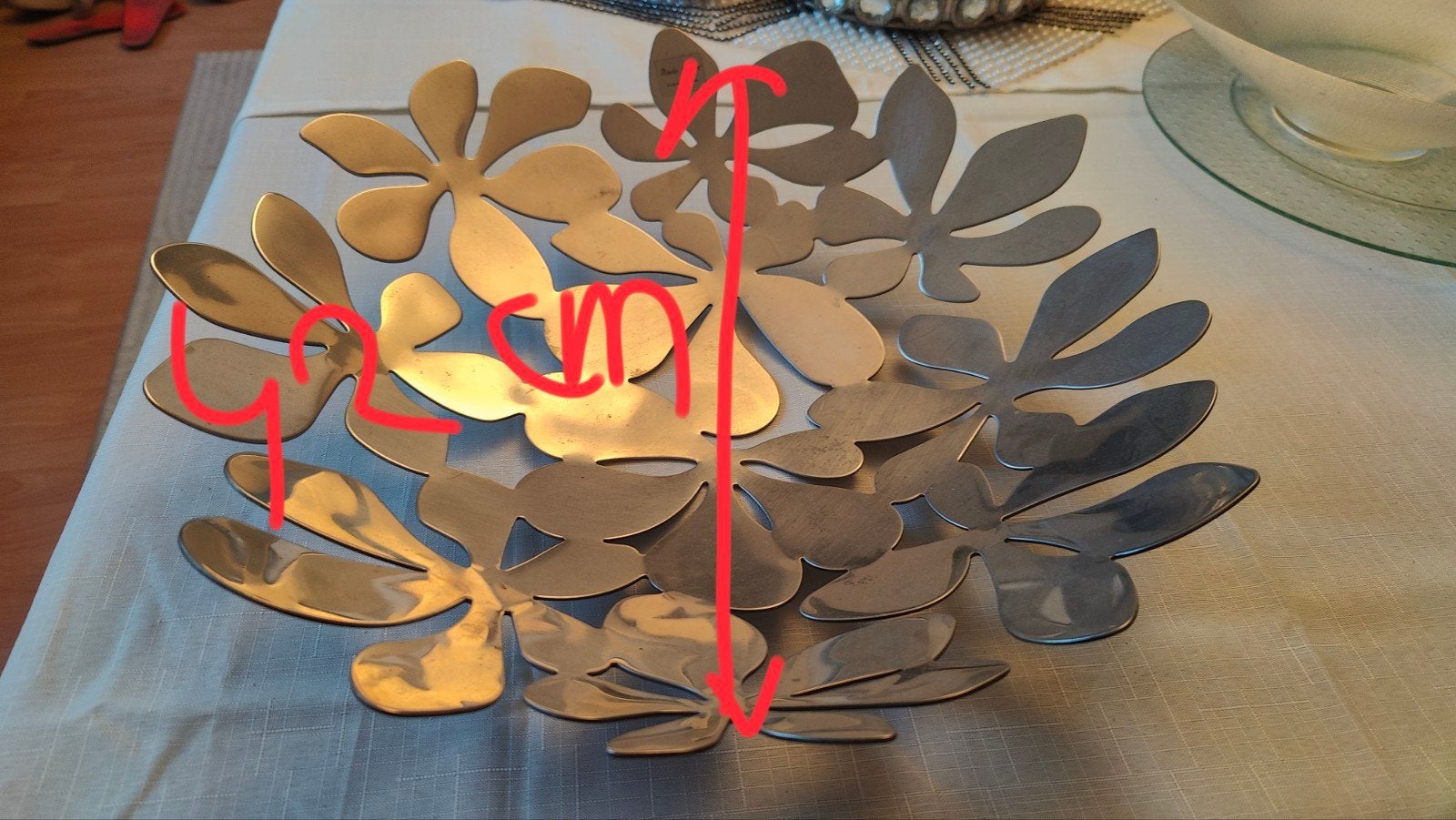 Massieve fruitschaal (İKEA), Huis en Inrichting, Woonaccessoires | Schalen en Manden, Gebruikt, Schaal, Rond, Ophalen of Verzenden