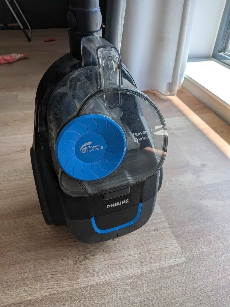 Philips PowerPro Compact 5 Sledestofzuiger, Gebruikt, Philips, Ophalen of Verzenden, Reservoir