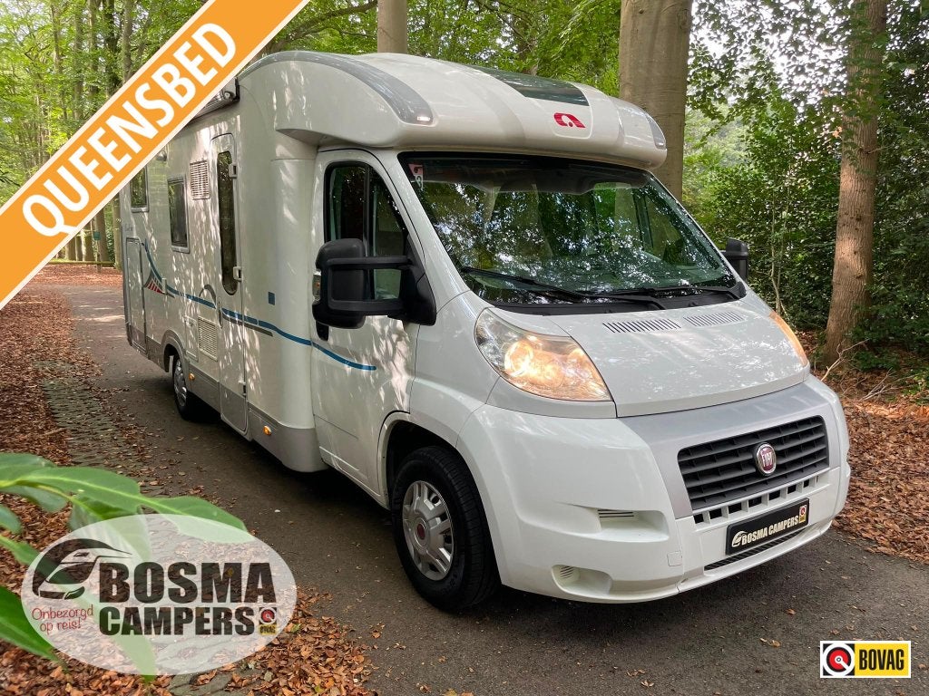 Adria Coral S 690 SP Queensbed Airco 2009, Koelkast, Ringverwarming, Fiat, 6 tot 7 meter