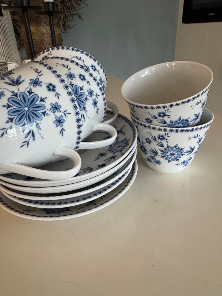 Bavaria Seltmann Weiden, vintage blauw kop en schotel, Antiek en Kunst, Ophalen of Verzenden