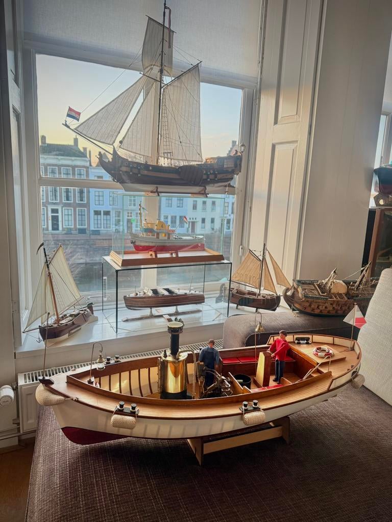 Model van de Borkum met stoommachine (Vaarklaar), Ophalen