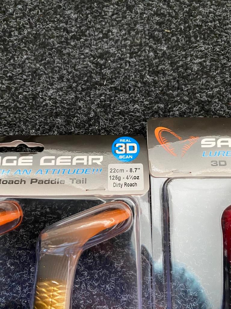 Savage Gear Paddle tail Roach shads 22cm 125gr, D, Overige typen, Nieuw, Ophalen of Verzenden