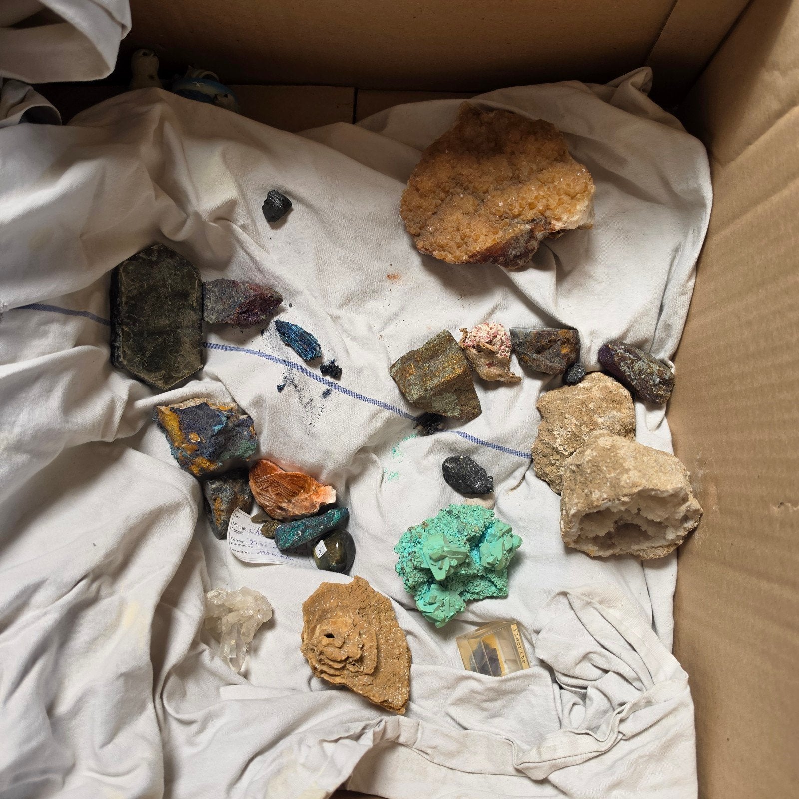 Grote verzameling edelstenen en mineralen, Verzamelen, Ophalen, Mineraal