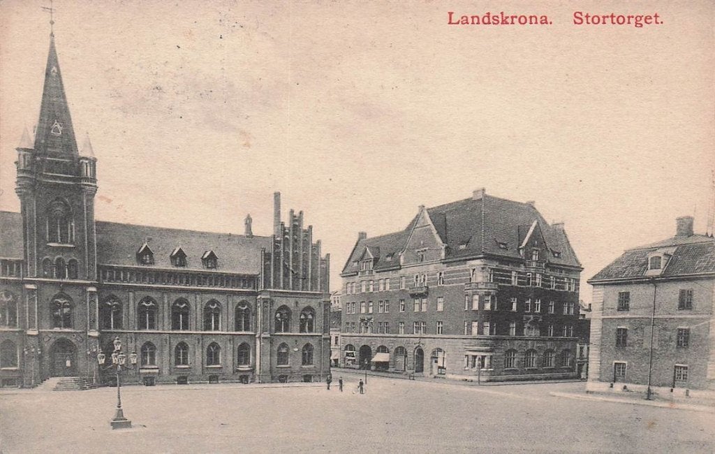 702-469-009 Landskrona Stortorget, Verzenden, Voor 1920, Overig Europa