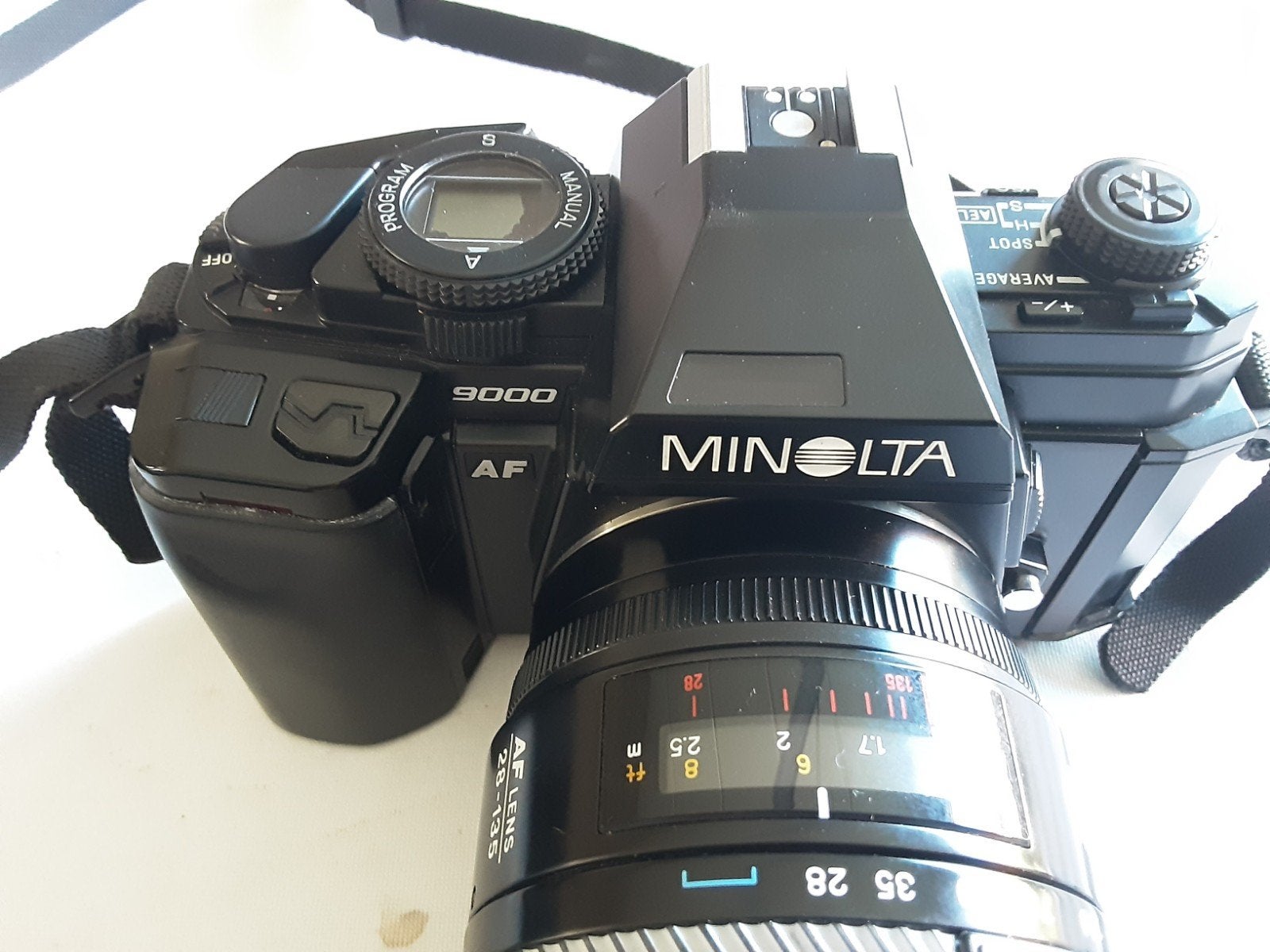 Professionele Foto Camera Minolta 9000 Analoge en toebehoren, Audio, Tv en Foto, Fotocamera's Analoog, Ophalen, Zo goed als nieuw