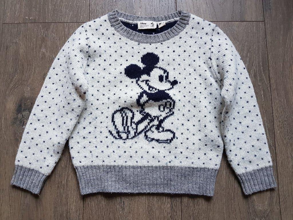 Trui jongens / meisjes -- maat 104 -- UNIQLO -- Mickey Mouse, Kinderen en Baby's, Kinderkleding | Maat 104, Gebruikt, Jongen of Meisje