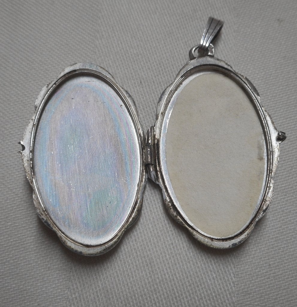 Zilveren K&L vintage medallion hanger nr.087, Verzenden, Zo goed als nieuw, Zilver, Zilver