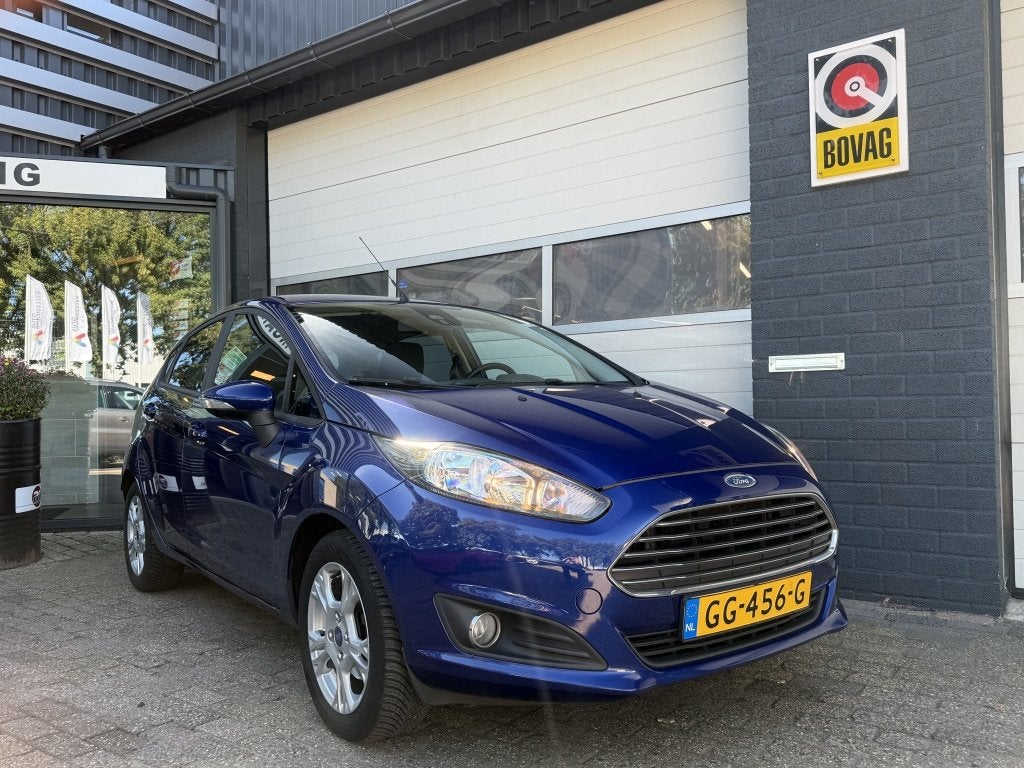 Ford Fiesta 1.0 EcoB. Titanium (bj 2014), Voorwielaandrijving, Euro 5, 101 pk, Blauw