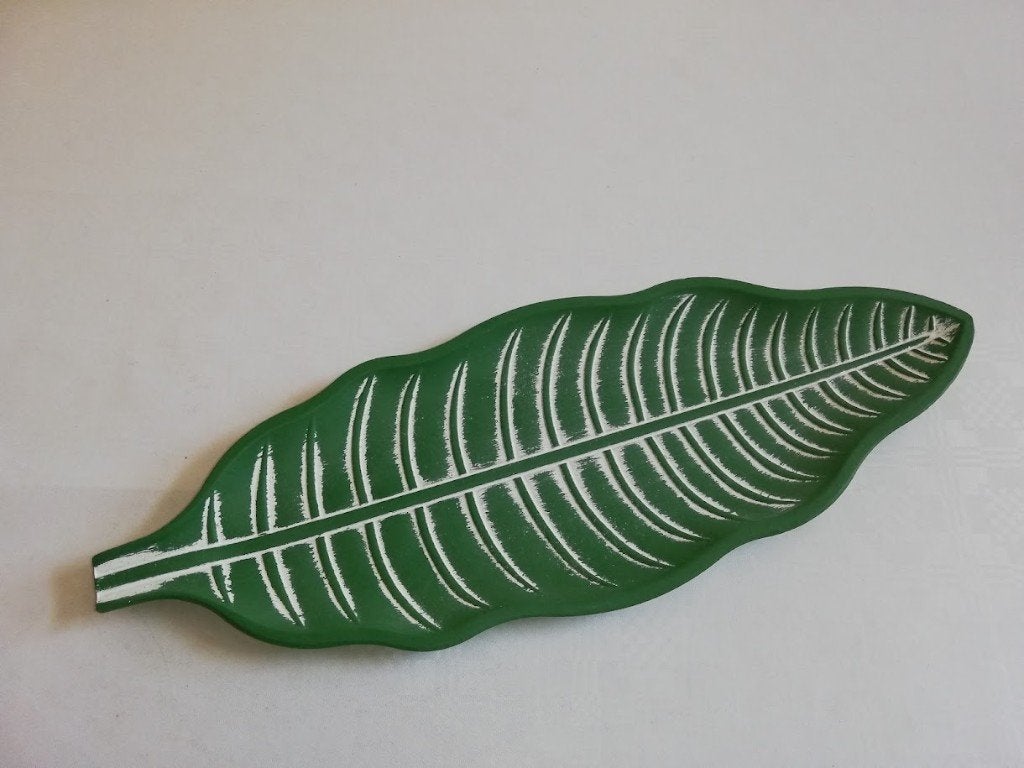 Schaaltje in blad vorm, Schaal, Ophalen of Verzenden, Zo goed als nieuw, Ovaal