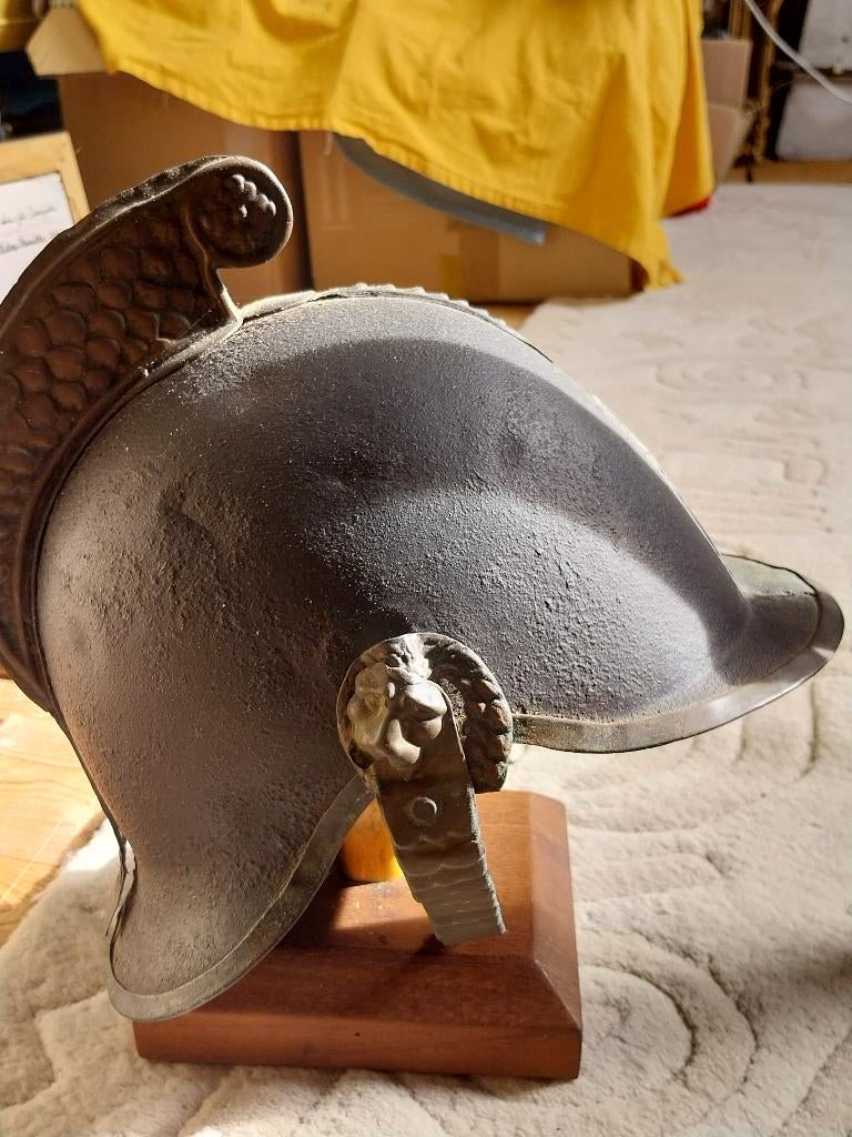 Helm met inslag geen parade helm, Ophalen of Verzenden, Landmacht, Overige gebieden, Helm of Baret