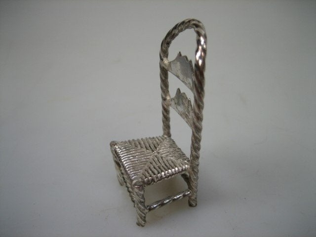Miniatuur Zilveren Stoel van Kempen & Begeer uit ca. 1952, Antiek en Kunst, Antiek | Goud en Zilver, Verzenden, Zilver