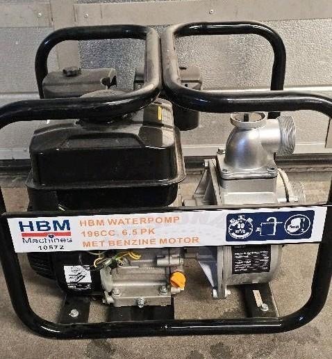 HBM Waterpomp 196cc. 6.5 PK - 4 Takt Water Pomp, Ophalen of Verzenden, Zo goed als nieuw, Handmatig, Overige typen