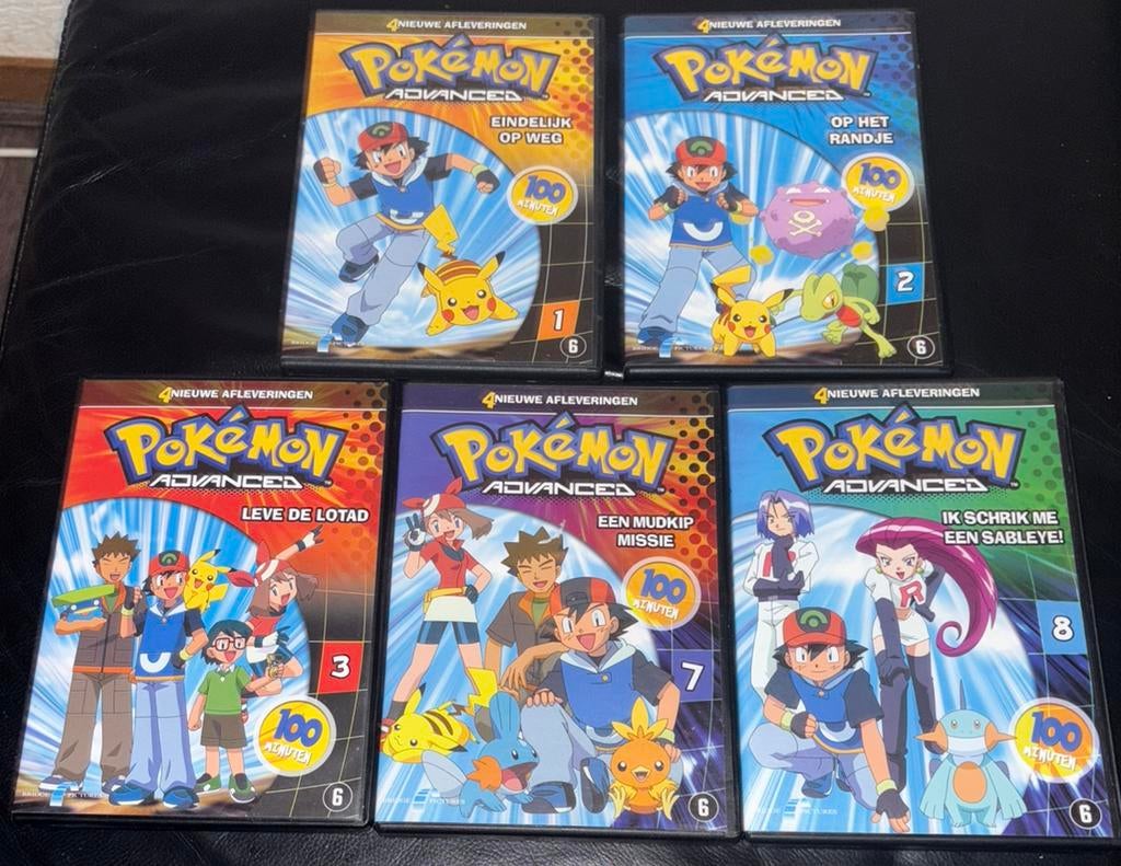 Dvd • Pokémon advanced series • 5 stuks, Ophalen of Verzenden, Gebruikt