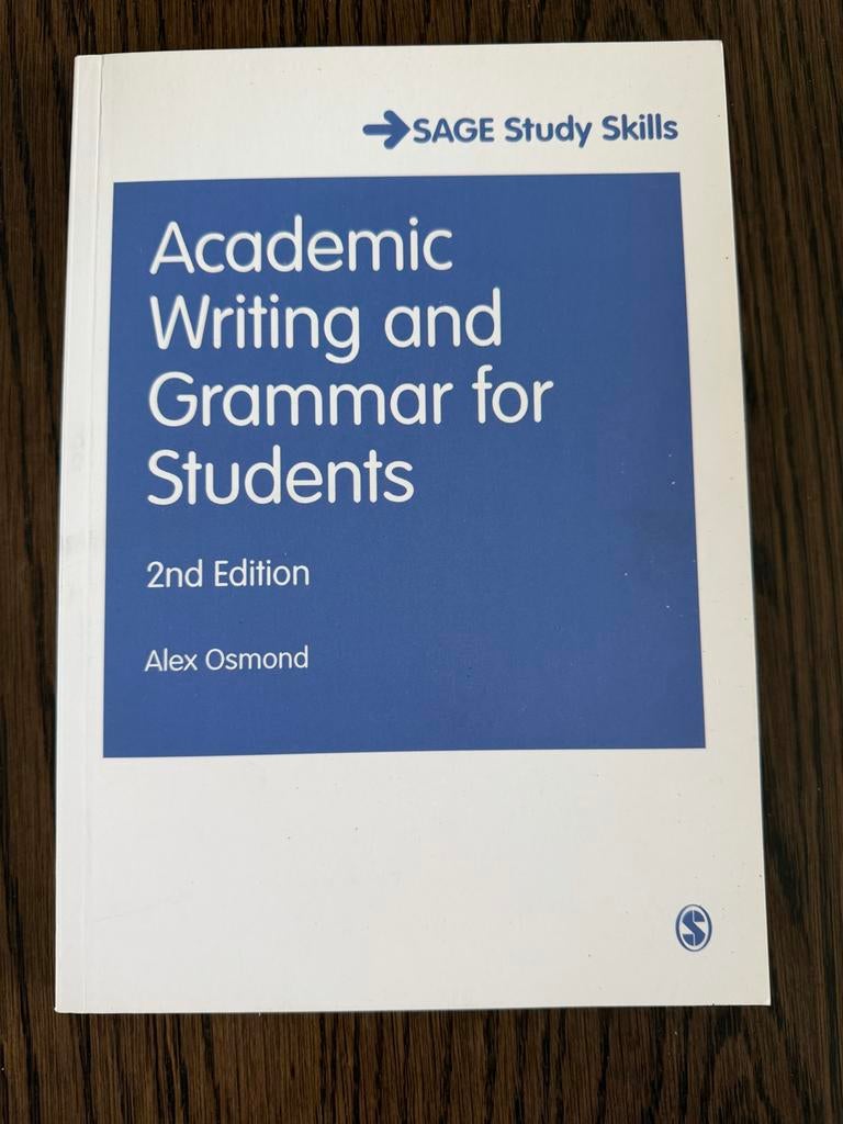 Academic Writing and Grammar for Students (2e editie), Boeken, Ophalen of Verzenden, Alpha, Zo goed als nieuw, HBO