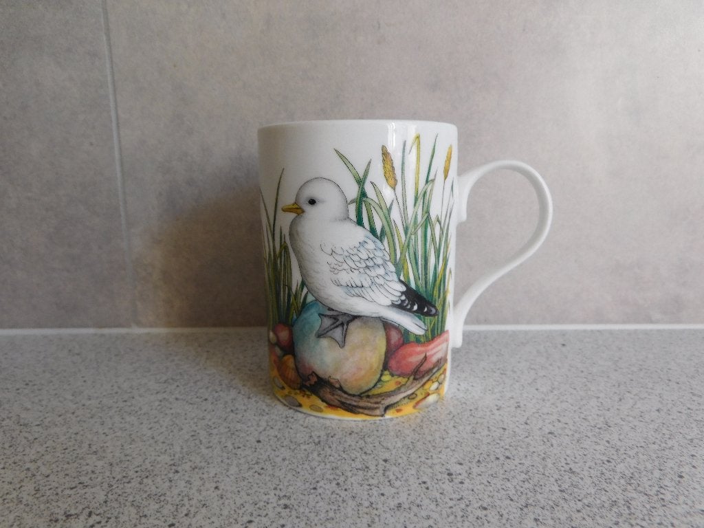 Mok Fine Bone China Sea Birds John Russel Crown Trent, Overige merken, Ophalen of Verzenden, Zo goed als nieuw, Overige stijlen