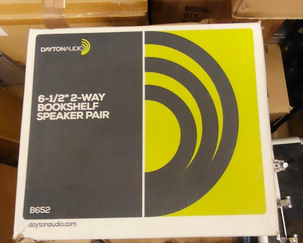 Dayton Audio B652 Bookshelf Speakers (Meerdere sets), Audio, Tv en Foto, Luidsprekers, Ophalen of Verzenden, Nieuw, Front, Rear of Stereo speakers