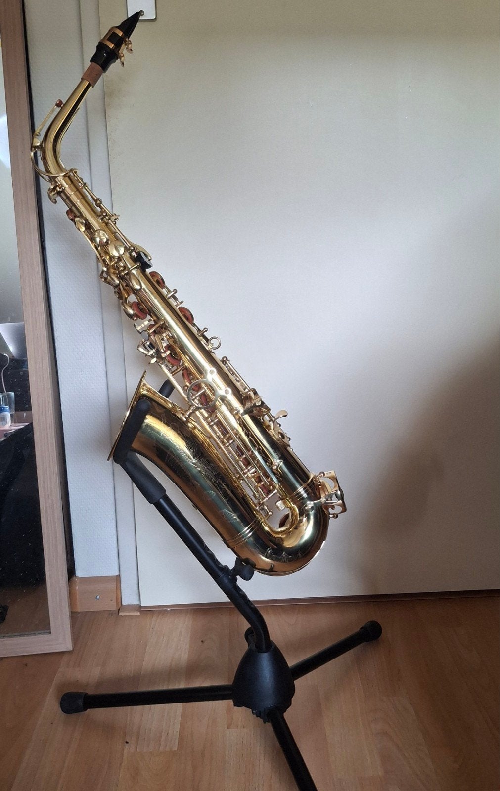 Alto Sax + accesoires, Ophalen, Nieuw, Alt, Met koffer