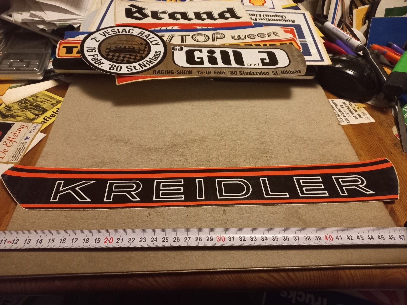 Kreidler sticker/embleem - Vintage, Ophalen of Verzenden, Gebruikt