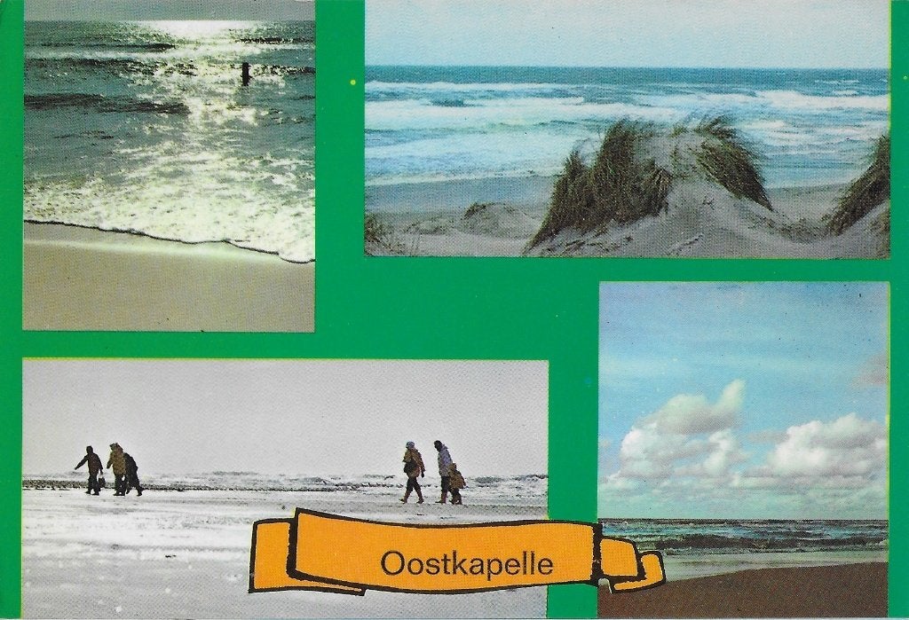 Ch1070 Gelopen ansichtkaart oostkapelle, Ophalen of Verzenden, 1980 tot heden, Gelopen