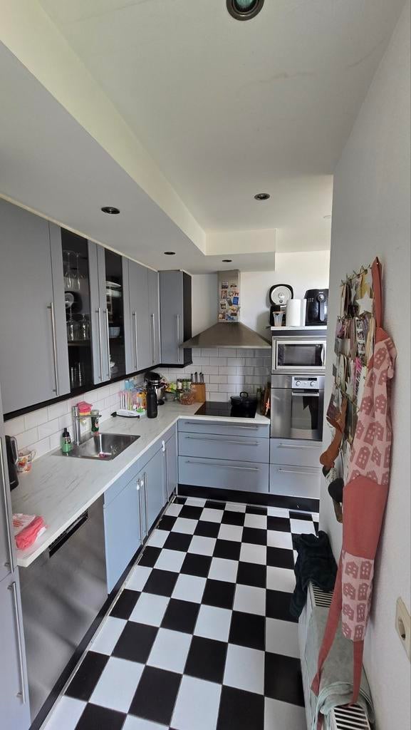 Moderne Hoekkeuken met Apparatuur, Gebruikt, Overige materialen, Hoekkeuken, Ophalen of Verzenden