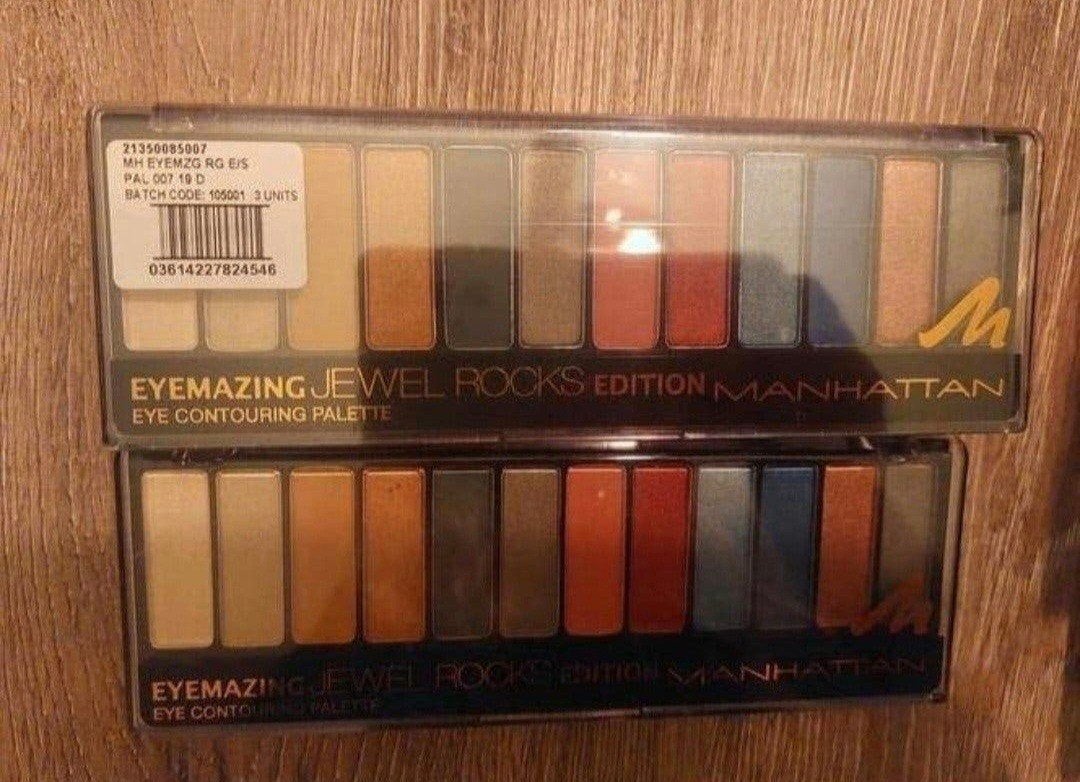 3 Nieuwe Manhattan oogschaduw palette (advr 159), Ophalen of Verzenden, Nieuw, Overige kleuren, Ogen