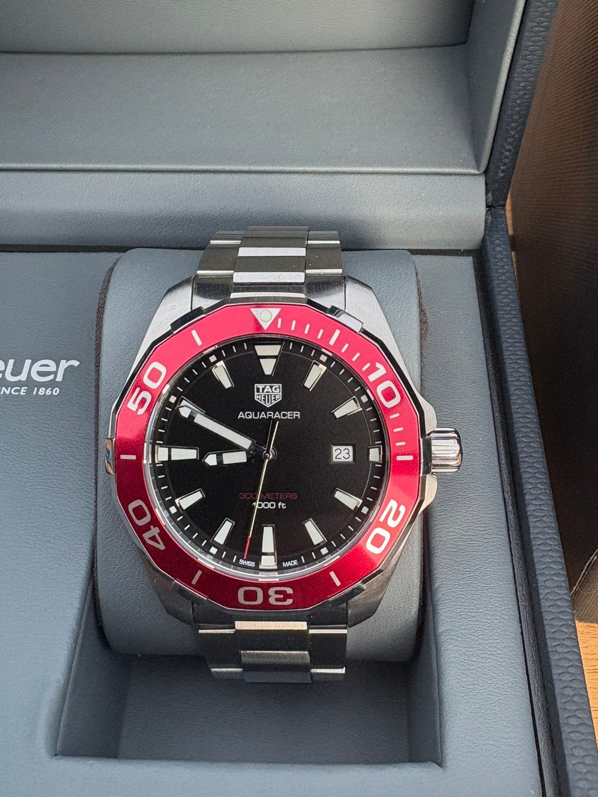 Tag heuer aquaracer way101b full set, Ophalen, Zo goed als nieuw