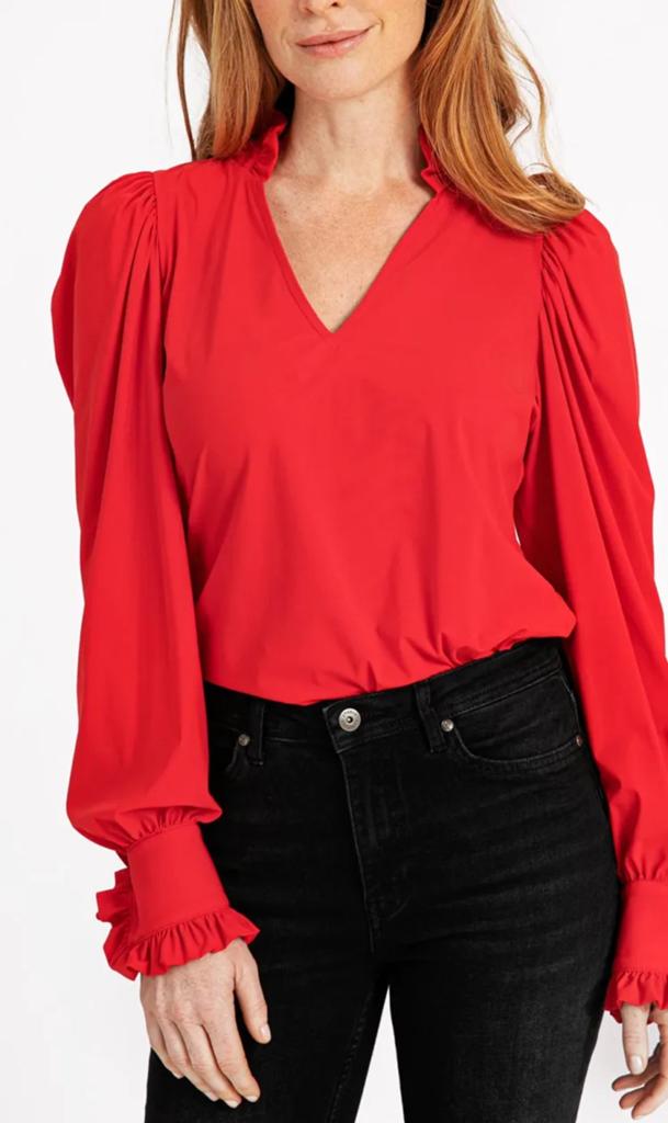 Studio anneloes rosella blouse xxl rood, Maat 46/48 (XL) of groter, Ophalen of Verzenden, Zo goed als nieuw, X