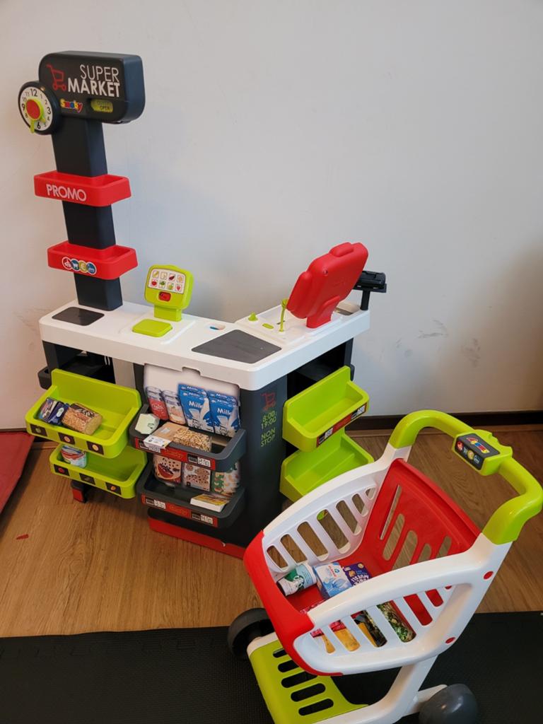 Smoby winkeltje met trolley, Ophalen, Jongen of Meisje