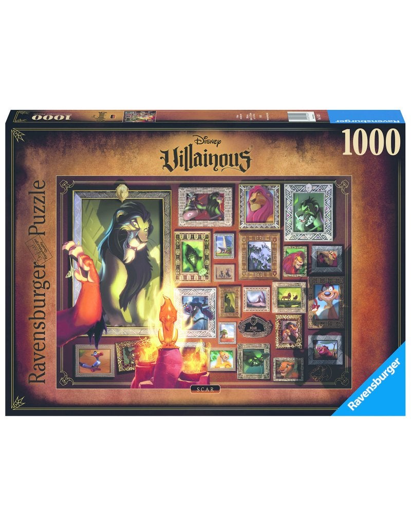 Ravensburger: Disney Villainous Scar 1000 stukjes, Ophalen of Verzenden, 500 t/m 1500 stukjes, Nieuw, Legpuzzel
