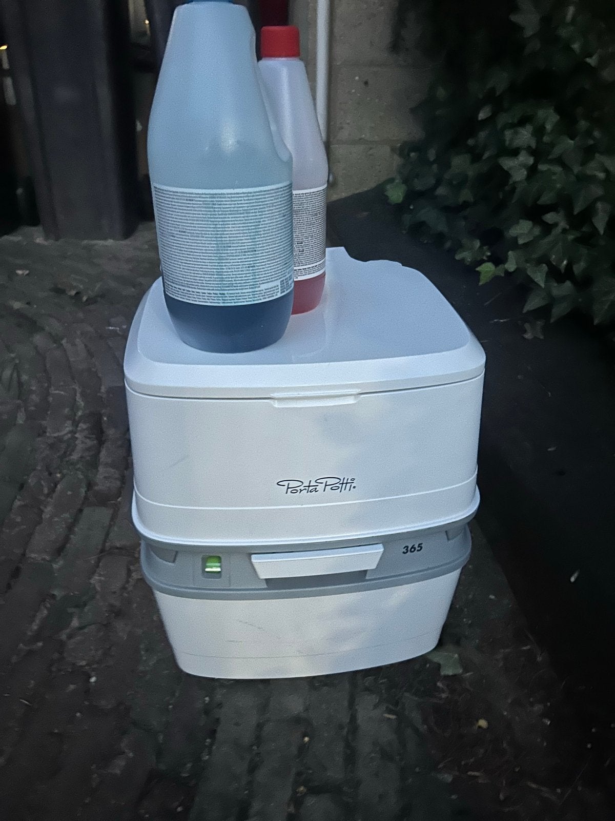 Porta Potti 365 mobiel toilet met vloeistoffen, Ophalen of Verzenden, Zo goed als nieuw