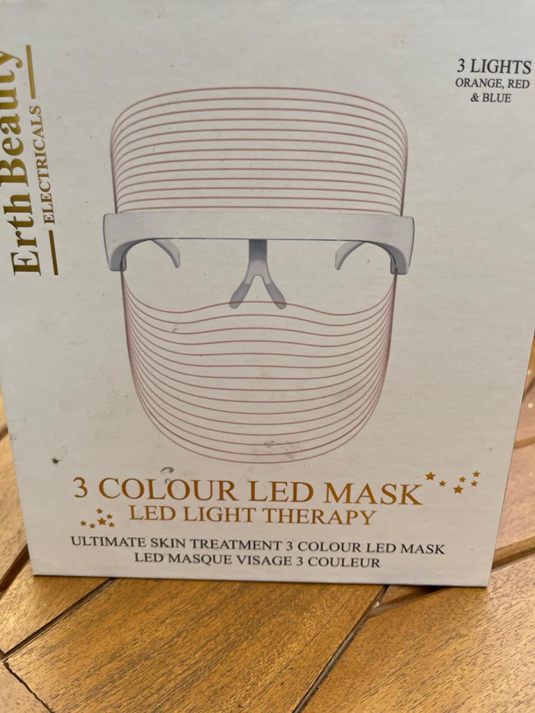 Erth Beauty 3 Kleuren LED Masker Lichttherapie, Sieraden, Tassen en Uiterlijk, Uiterlijk | Gezichtsverzorging, Ophalen of Verzenden