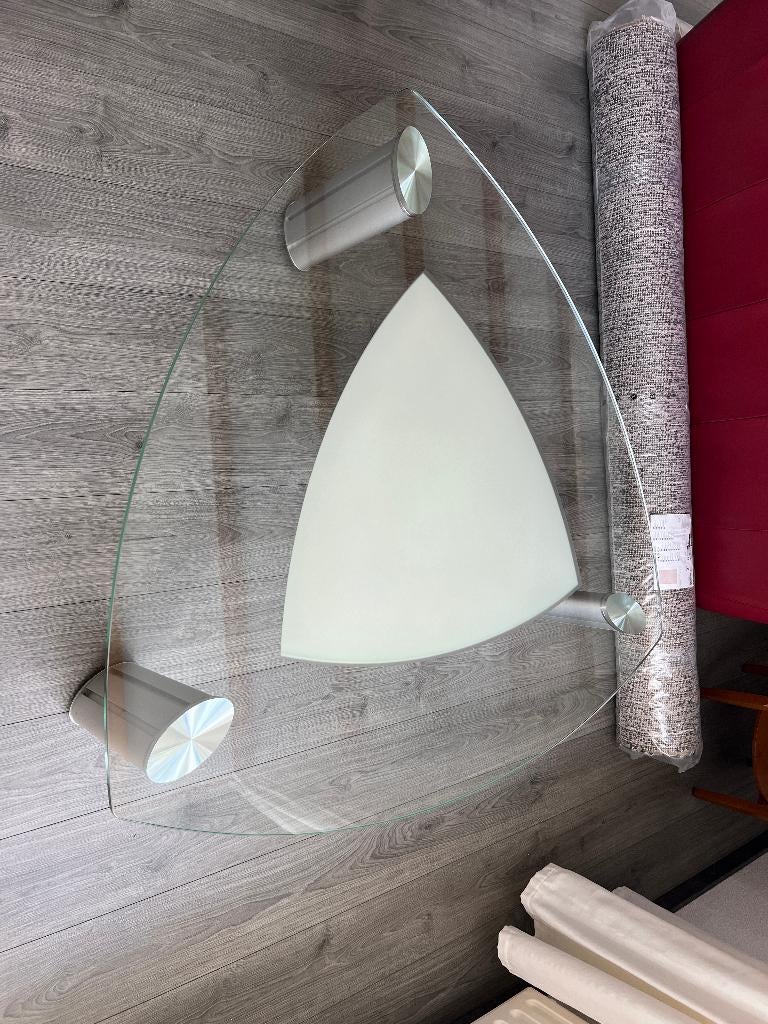 Gratis Glazen salontafel, Ophalen, Gebruikt, Glas, Overige vormen