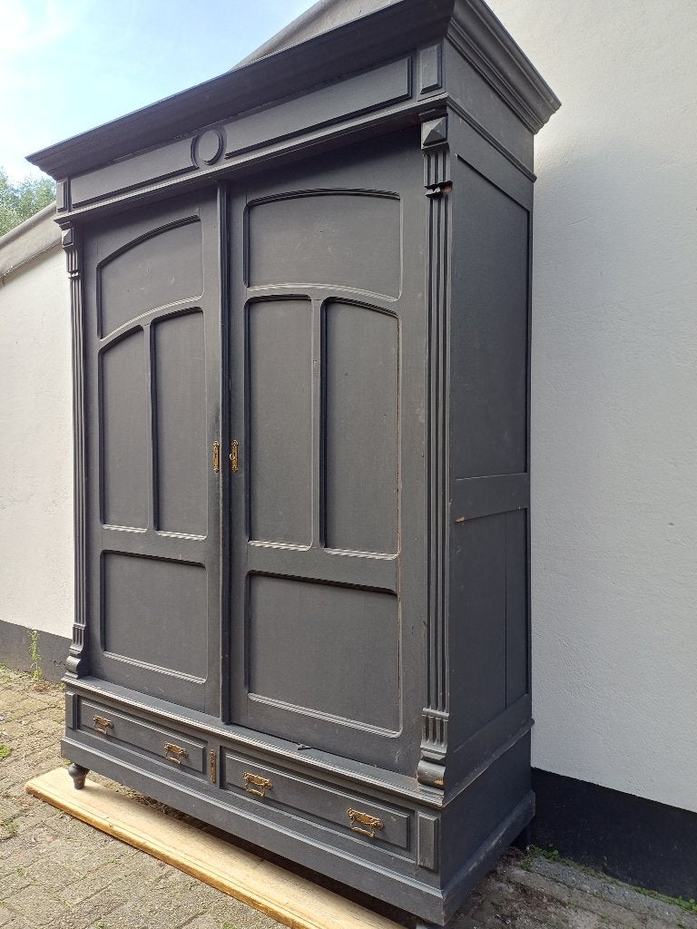 Vintage/brocante demontabele kast 239cm hoog. Opknapper, Ophalen