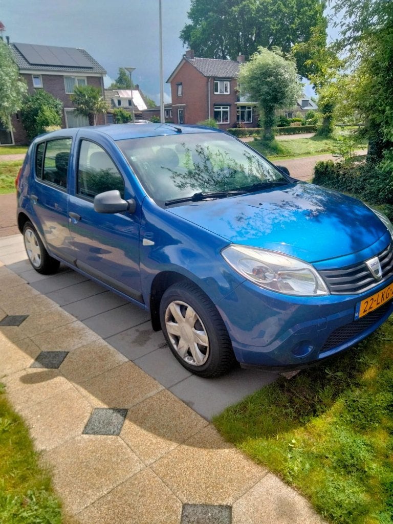 Dacia Sandero 1.2 2010 Blauw - Nieuwe APK, Voorwielaandrijving, Stof, 74 pk, Blauw