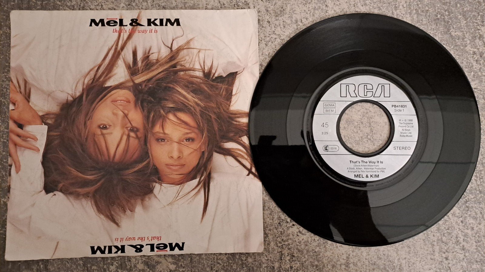 Mel & kim  - that's the way it is, Cd's en Dvd's, Vinyl Singles, Gebruikt, 7 inch, Pop, Fotohoes