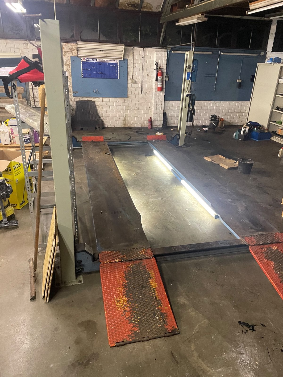 VLT 3500 KG 4-Koloms Hefbrug - Werkplaatsuitrusting, Ophalen of Verzenden