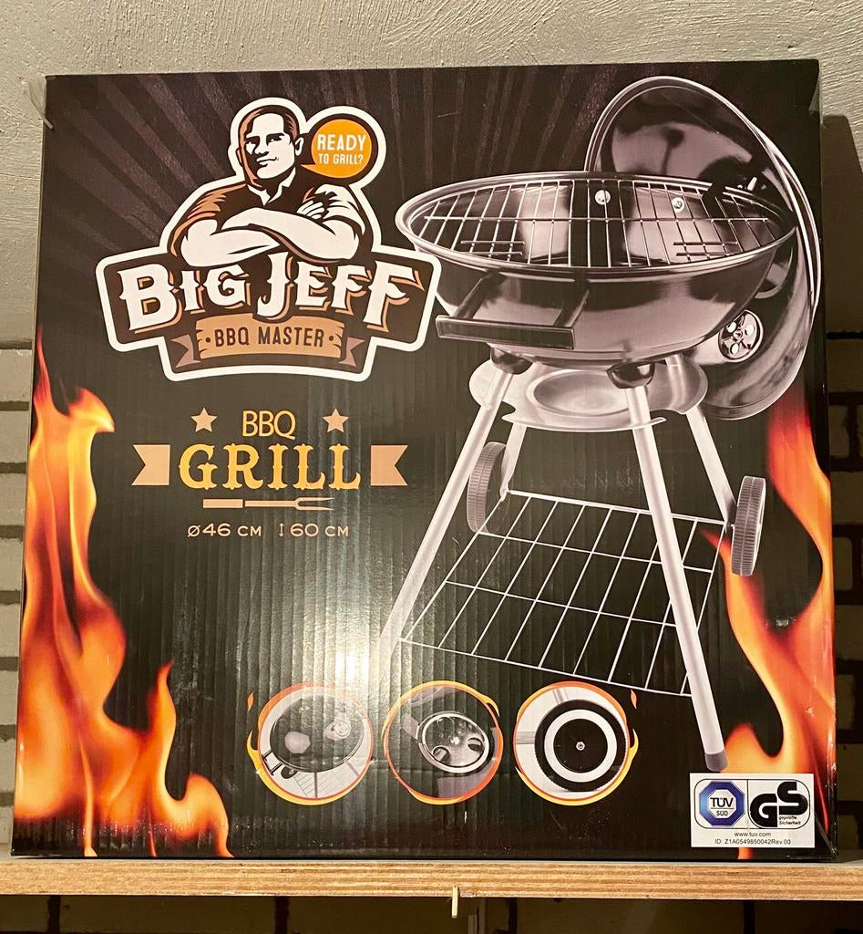 Big Jeff BBQ grill / Kogel barbeque houtskool, Ophalen, Nieuw